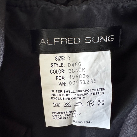 ALFRED SUNG Black Maxi Dress - Picture 5 of 7